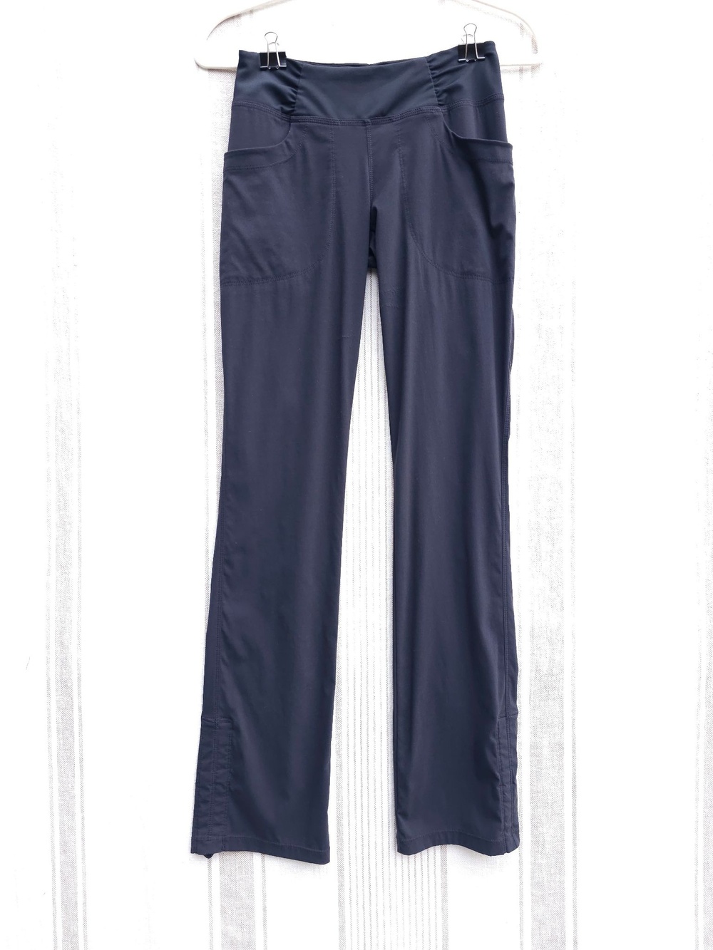 Mountain Hardwear Dynama Pants Womens XS Black Hiking Pockets Cinch Ankle